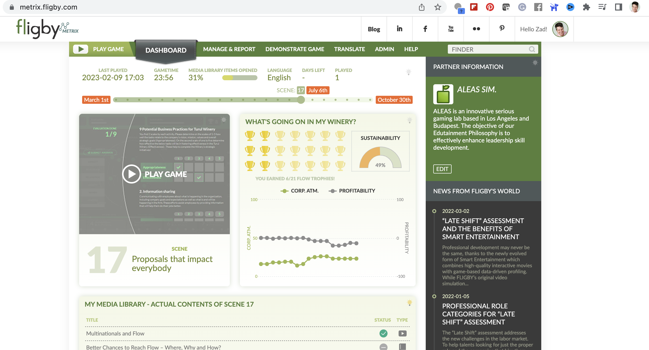 people simulation dashboard